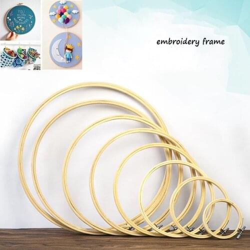 Sashiko Home Embroidery Tool Round Many Size Bamboo Cross-stitch Embroidery Frame S0407H