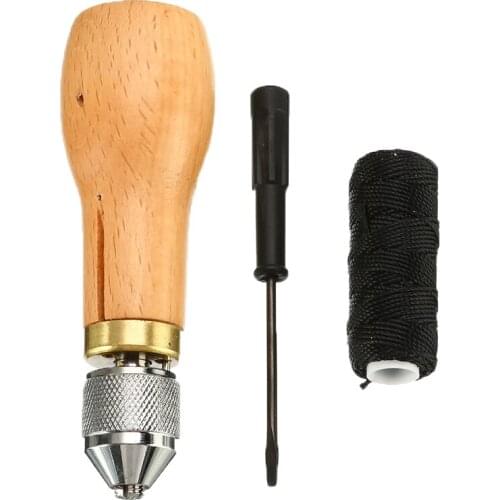 DIY Leather Sewing Tool Speedy Stitcher Sewing Awl Tool Kit Leather Hand Sewing Machine for Leather Repair Sail Canvas