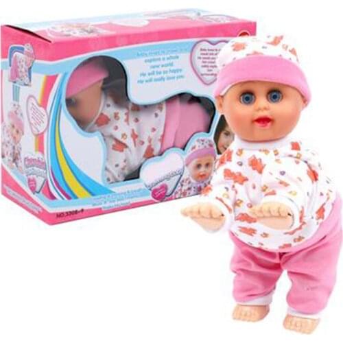 Simulation Crawling Doll With Music/voice Safe Durable Electric Doll Toy Learning Educational Toy For Children