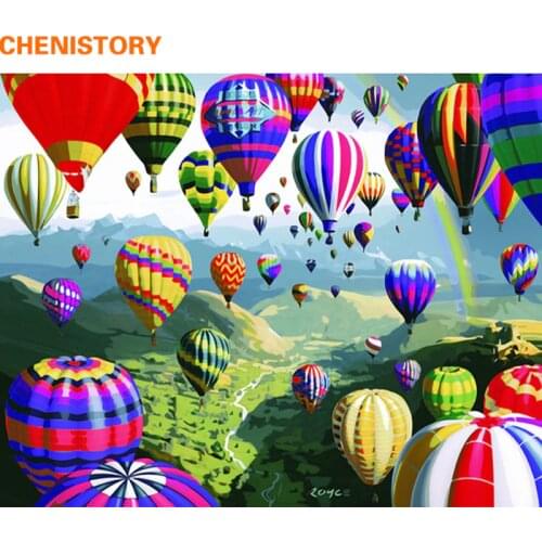 CHENISTORY Frameless Landscape DIY Painting By Numbers Painting Calligraphy Modern Wall Art Canvas Painting For Home Decor 40X50