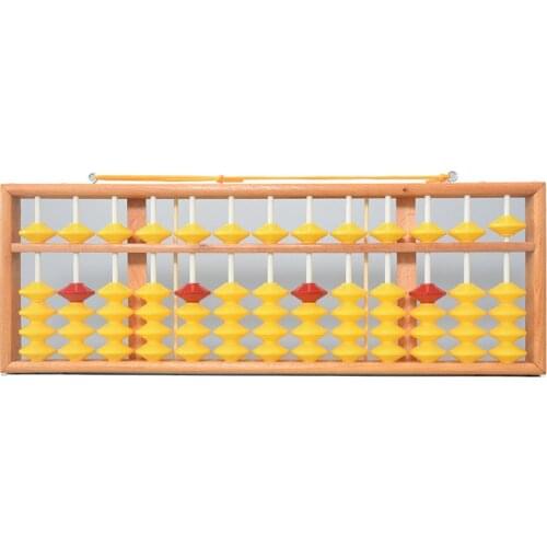 Chinese 58cm 13 Column Wood Hanger Big Size NON-SLIP Abacus Tool In Mathematics Education for Teachers