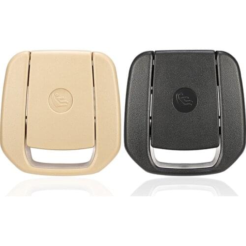 Car Rear Seat Hook ISOFIX Cover Child Restraint for BMW X1 E84 1/3 Series E90 E91 F30 F35 E87 Car Rear Seat Buckle Black Beige