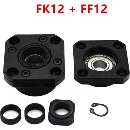 2019 AXK Linear Rail Fk12 Ff12 Support For 1605 1604 1610 Set :1 Pc Fixed Side +1 Floated Cnc Parts Woodworking Machinery