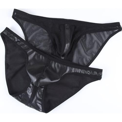Linfen Men's Leather Briefs
