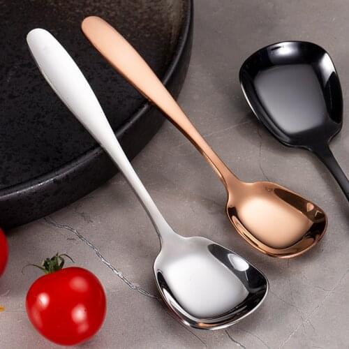 304 Stainless Steel coffee soup Spoon Long Handle Tea Spoons Kitchen Tools Hot Drinking Flatware