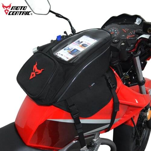 MJ MOTO Top 2L Screen Big Storage Motorcycle tank Bags Motorbike Oil Fuel Bag Magnetic Motocross Motorcycle Tank Bags Saddle Ba