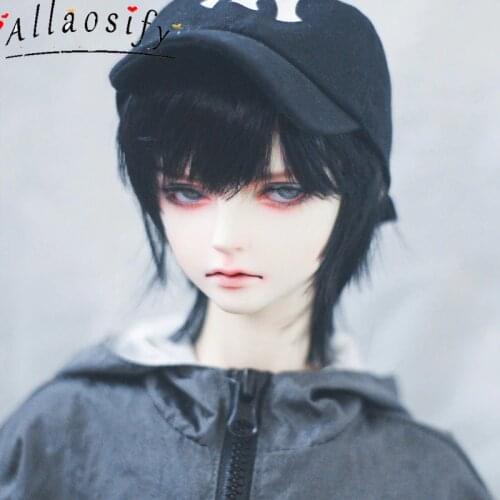 Allaosify 1/3 1/4 1/6 BJD Doll High Temperature Wig Boy Short Wig SD BJD Wig
