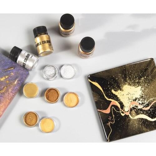 Shimmer Metallic Gold Pigment Pearlescent Metallic Colorant Pearl Pigment Dye UV Resin Color Epoxy Resin Colour Jewelry Making
