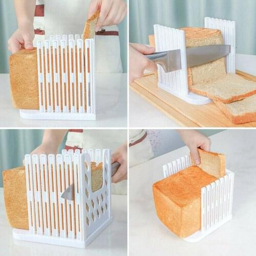 Professional Bread Loaf Toast Cutter Slicer Slicing Cutting Guide Mold Maker Kitchen Tool Practical Bread Sandwich Cutter