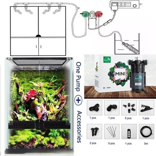 Reptiles Fogger Mist Sprinkler Rainforest Tank 360 Adjustable Aquarium Aquatic Pet Cooling System