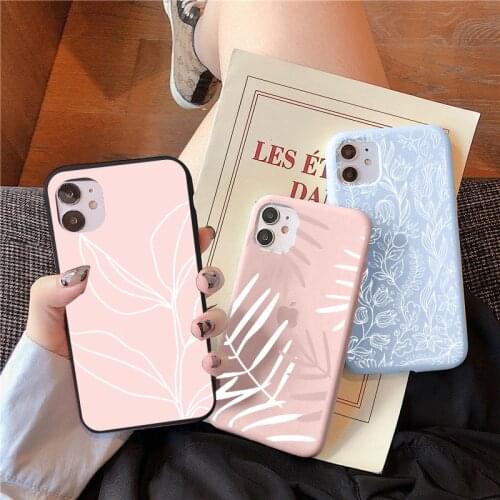 Luxury Case For Huawei P Smart 2021 Y9 Prime Y7 Y6 Y7a 2019 Honor 8X 9X 8A 10 10i 20 P30 P20 P40 Lite E Pro Leaf Soft TPU Coque