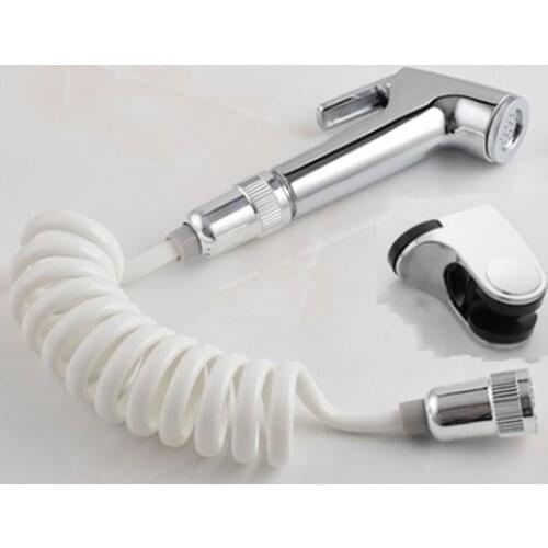 Toilet Shattaf Adapter Spray Handheld Bidet Shower Head Wall Bracket Hose Kit ABS Bidet Set Flushing Booster Nozzle