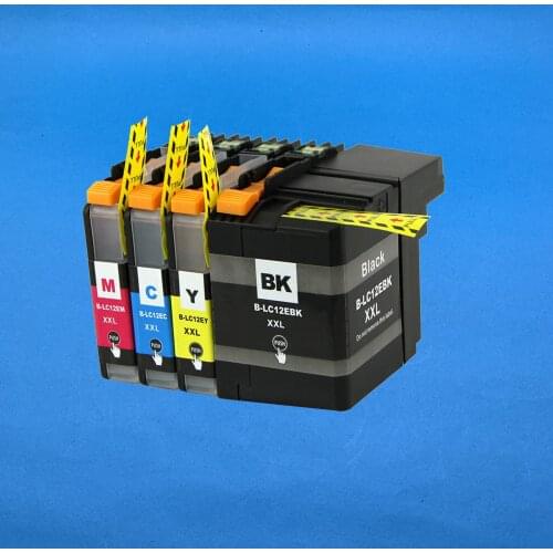 YOTAT 1set Compatible ink cartridge LC12E LC 12E For Brother MFC-J6925DW printer