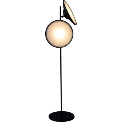 Japanese style modern LED floor lamp fashion style floor lamp LED warm color black metal big floor lamp for luxury house