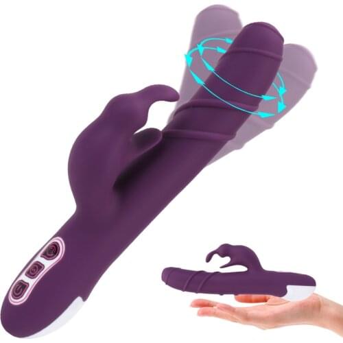 Rotating Rabbit Vibrators For Women Masturbator Clitoris Licks Vaginal G Spot Massager Ripple Dildos Female Sex Toys Erotic Shop