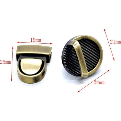 High Quality Durable Buckle Twist Lock Hardware For Bag Shape Handbag Diy Turn Lock Bag Clasp Luggage Hardware Accessories