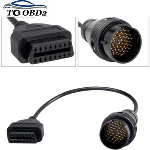 High Quality For BENZ 38PIN OBDI OBDII Cable Connector For Mercedes for Benz 38Pin to 16Pin Works For MB Serie Vehicles