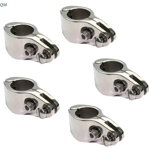 20/22/25/30/32mm 316 Stainless Steel Fitting Boat Bimini Top Hinged With 2 Screws Jaw Slide Easy Install Marine Hardware 13MF