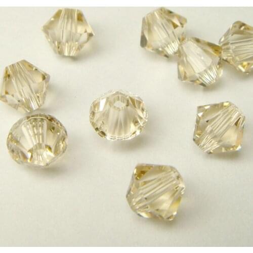 Free Shipping, 288pcs/Lot 6mm Ceylon Topaz 407 color Chinese Top Quality Crystal Bicone Beads