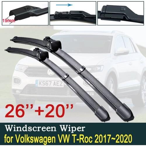 For Volkswagen VW T-Roc 2017~2020 2018 2019 TROC T ROC Car Wiper Blade Front Windscreen Windshield Wipers Car Accessories