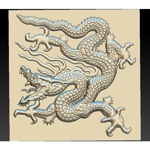 Dragon 3d STL relief digital file -(28) STL Model for CNC Router Aspire Artcam 3D Printer Carving Engraver Bas Relief