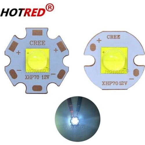 Epileds 7070 20W 12V 6V Led replace Cree MKR XHP70 XHP50 LED Emitter Cool White 6500K Blue LED Chip Light with 20mm Copper PCB