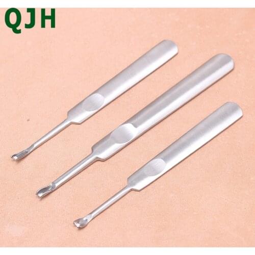 Leather grooving tool peeling tool edge chamfering tool suture line stainless steel U V type grooving tool DIY leather craft too