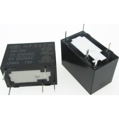 HOT NEW 5V relay HF32FA 005-ZS2 HF32FA-005-ZS2 3A 250VAC 5V 5VDC DC5V 5PIN