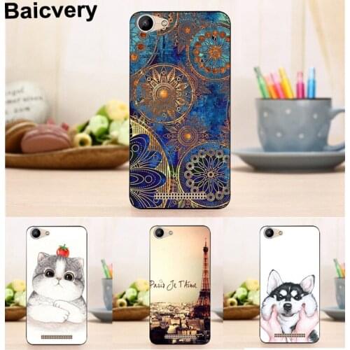 Hot Sale Soft Back Fashion Case For BQ BQ-5059 Strike Power Flower Butterfly Tower Pattern Cover for BQ 5059 5inch