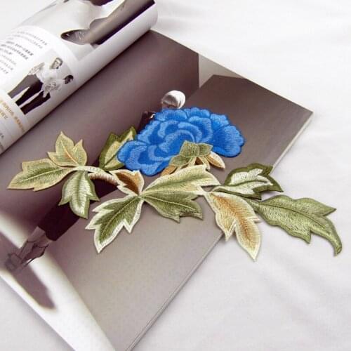 Good quality Ethnic style embroidery patch,Artificial silk embroidery thread stickers,patches for clothing