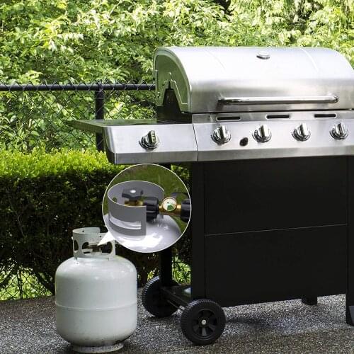 Brass Propane Tank Gauge Meter RV Camper Adapter Gas Grill Level Indicator