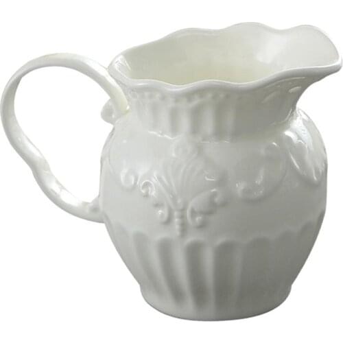Royal European Ceramic Milk Jugs Tea Pot Teapot Coffee Jar Flower Vase Pot Food Storage Container For Home Restaurant