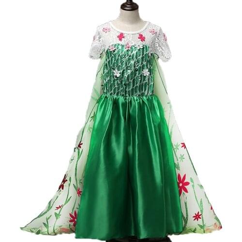 Halloween Snow Princess Costume Fancy Party Fairy Tale Queen Dress Up Childrens Christmas Girls Dress Party Vestidos