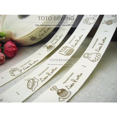 Min.order is $15 (mix order),2.5CM width, cute clothes and bags,Zakka cotton sewing label,TOTO sewing,FREESHIPPING,F001#-21