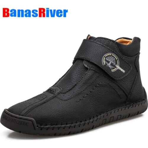 2022 Winter Boots Men High-top Water-resistant Shoes Male Plush Warm Snow Boots Northeast Outdoor Casual Warm Winter Footwear