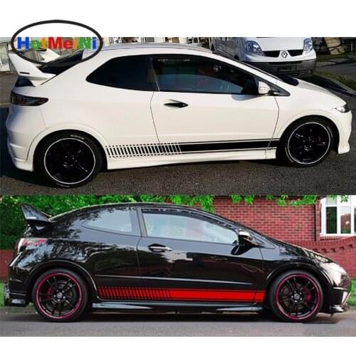 200*13.5cm Car Styling 2x Decal Car Sticker Graphic Stripe Kit for HONDA Civic Type R FN2 Spoiler Carbon Lamp Accessories Decor