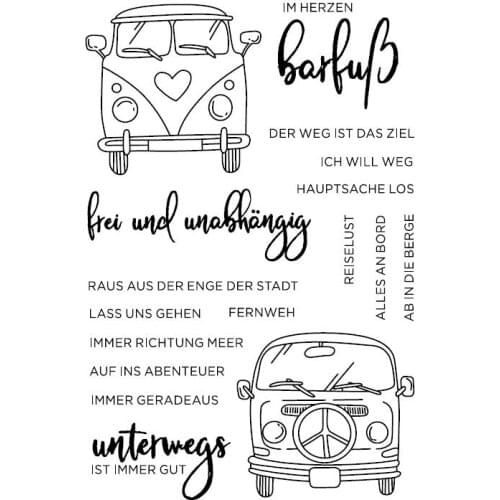 German car Transparent Clear Silicone Stamp/seal for DIY Scrapbooking/ Album Decorative Clear Stamp Sheets A1022