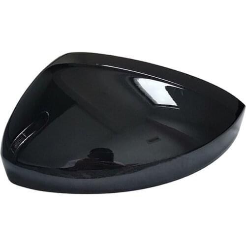 New High Quality Left Right Gloss Bright Black Rearview Wing Mirror Cover Cap For VW Volkswagen Tiguan 2017-2018