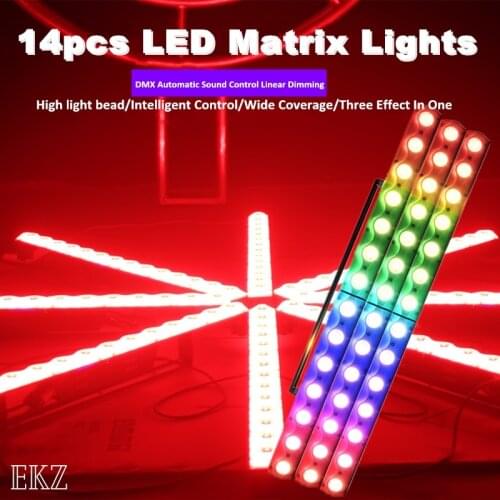 New Chameleon Pixel Led Wall Washer Light White Beam+RGB Wash 14pcs 3w 3IN1 Effect Plastic Cover Non Waterproof Power In/Out