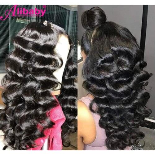 Lace Wig Brazilian Loose Wave Wig For Women 13x6 13x4 360 Lace Frontal Human Hair Wigs Pre Plucked With Baby Hair