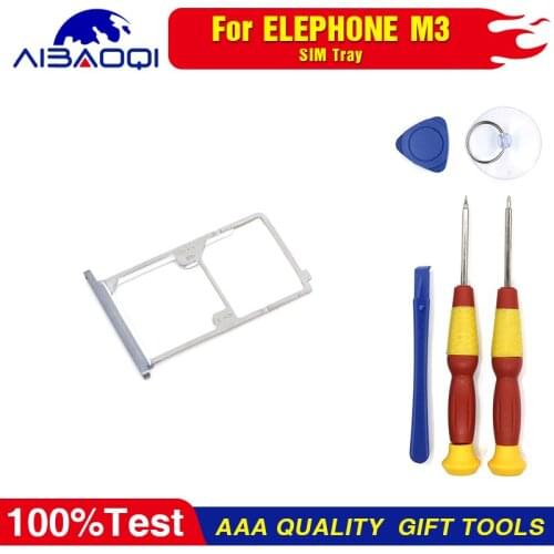 Sim Card Holder 100% Original Sim Card Slot Tray Holder for Elephone M2 Smart Phone Perfect Replacement Parts Free Tools