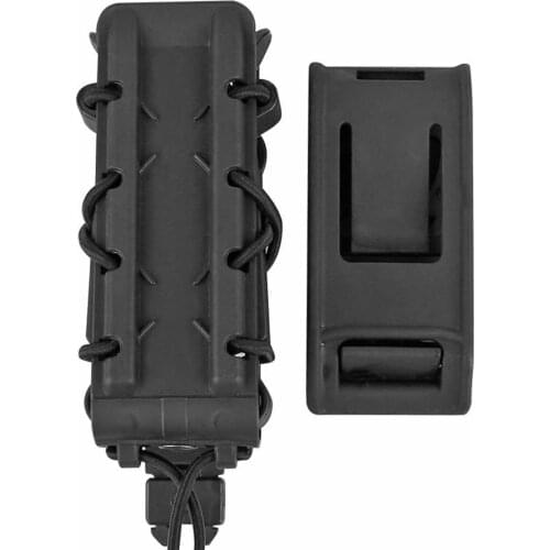 Tactical Alien Pop Lock Polymer 9mm 45ACP Molle Belt Magazine Pouch Cord Expandable Bungee Shock Hunting Paintball Accessories