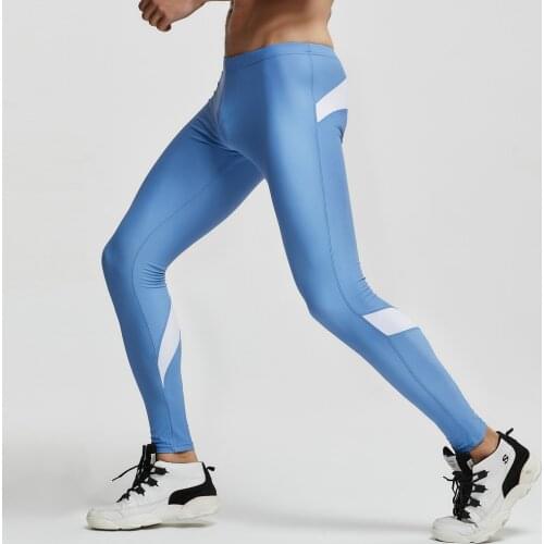 TAUWELL Mens Fitness Skinny Men Stretch Workout Tights Men Compression Joggers Long Hombre Pants