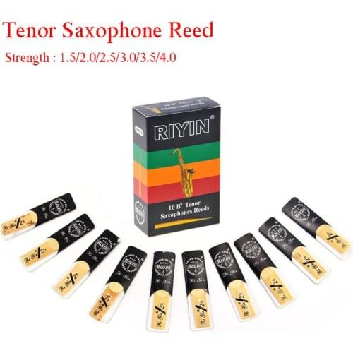 High-quality 10-piece tenor saxophone reed Bb Strength 1.5/2.0/2.5/3.0/3.5/4.0 Instrument Accessories
