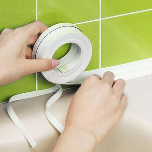 Sealing Strip Bathroom Shower Sink Bathtub Caulking With White Wall Sealing Tape Waterproof And Mildewproof Kitchen Bathroom