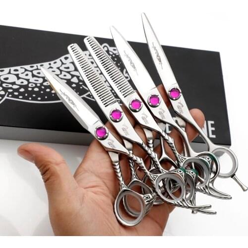 Japan 6.0 Hot Professional Hairdressing Scissors Barber Hair Shears Set Hair Cutting Scissor Hairdresser Thinning Salon Tool