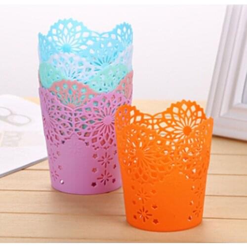 1 PCS Item Pencil Holder Special Hollow Storage Stationery Makeup Brush Holder