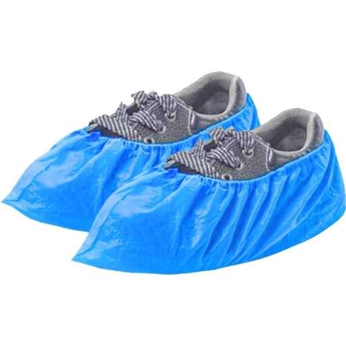 100Pcs thick Plastic Waterproof Disposable Shoe Covers non-slip wear-resistant Rainy Day Floor Protector Clean Foot Shoe Cover