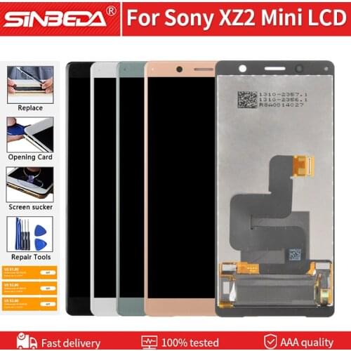 5.0'' Original LCD For Sony Xperia XZ2 Mini LCD Display Touch Screen Digitizer Assembly Replacement For Sony XZ2 Compact LCD