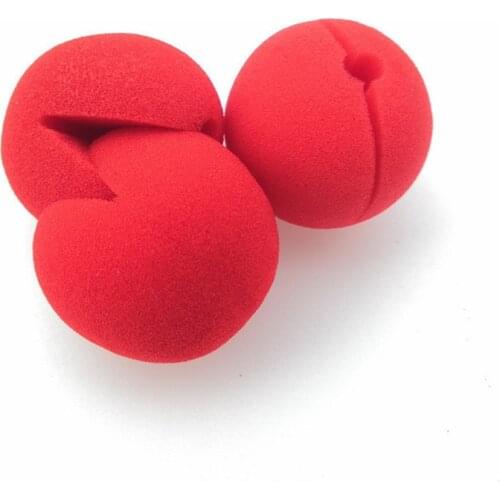 50Pcs 5cm Foam Red Ball Circus Clown Nose Comic Party Halloween Costume Magic Dress Accessories Decoration